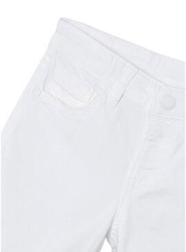 Bermuda Mayoral in Twill Bianco Basic per Ragazza