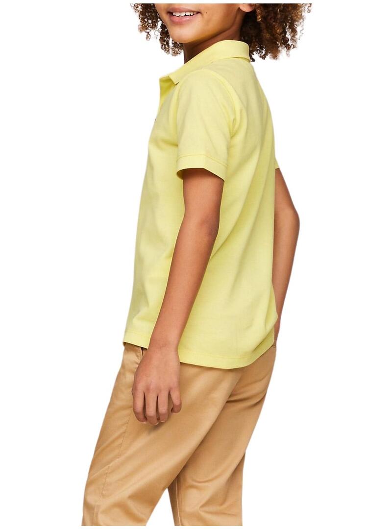 Maglietta Tommy Hilfiger Flag gialla per bambino