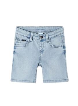 Bermuda Mayoral in morbido denim chiaro per bambino