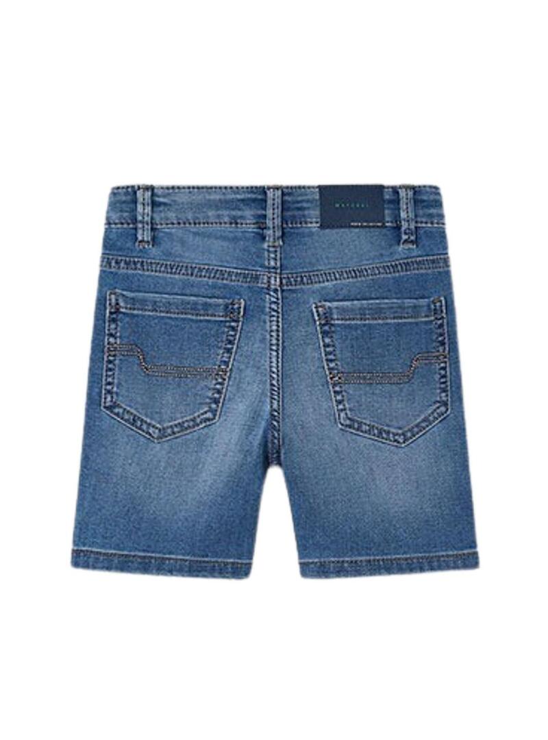 Bermuda Mayoral in morbido denim medio per bambino