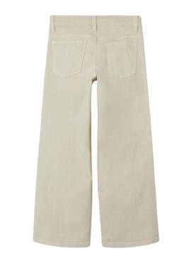 Pantaloni Name It Rose Wide Beige per Ragazza