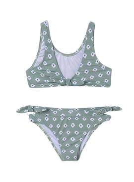 Bikini Mayoral con Fiocco Stampato Salvia per Bambina