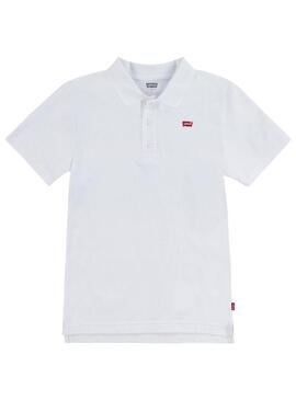 Polo Levis Tape Bianco per Bambino.