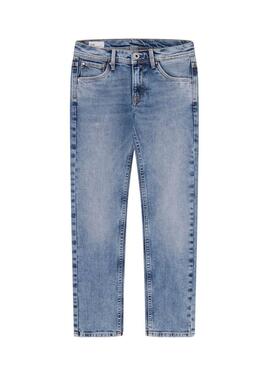 Pantaloni in denim Pepe Jeans Slim Blu per ragazzo