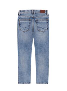 Pantaloni in denim Pepe Jeans Slim Blu per ragazzo