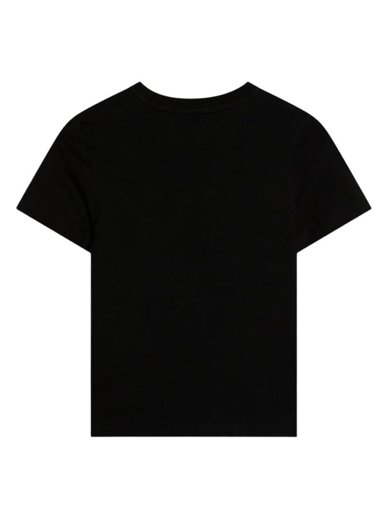 Maglietta Calvin Klein Wave Print nera per bambino