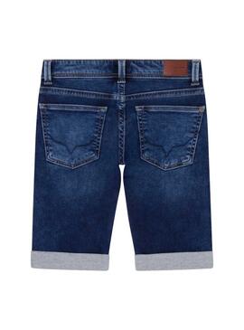 Bermuda Pepe Jeans Palestra Blu per Bambino