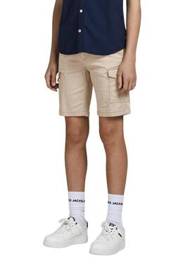 Bermuda Jack and Jones Joe Cargo Beige Bambino