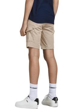 Bermuda Jack and Jones Joe Cargo Beige Bambino