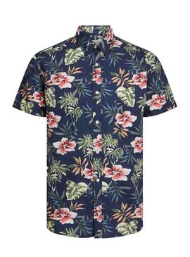 Camicia Jack and Jones Chill Tropical Marino Bambino