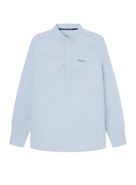 Camicia Pepe Jeans Jeffrey Blu per Bambino