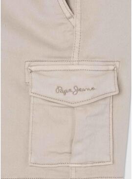 Bermuda Pepe Jeans Ted Beige per bambino.