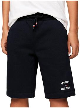 Bermuda Tommy Hilfiger TH Logo Marina per Bambini