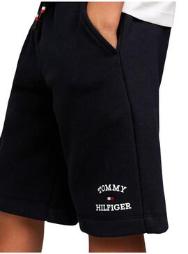 Bermuda Tommy Hilfiger TH Logo Marina per Bambini