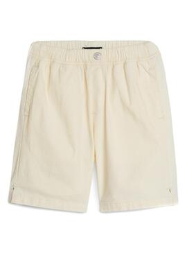 Bermuda Tommy Hilfiger in popeline beige per bambino.