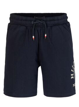 Bermuda Tommy Hilfiger Monogramma Marina per Bambino