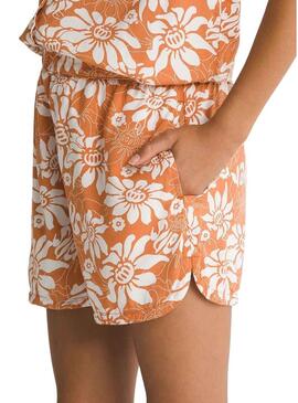 Shorts Vans Amstone arancioni per bambina.