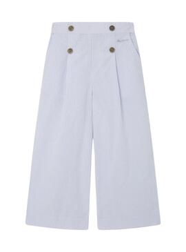 Pantaloni Pepe Jeans larghi a righe Ollie per ragazze