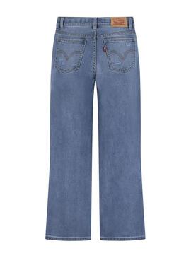 Pantaloni in denim Levis Wide blu per ragazze