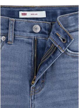 Pantaloni in denim Levis Wide blu per ragazze