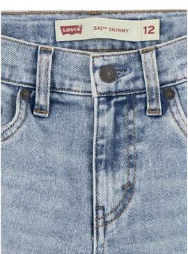 Pantaloni di jeans Levis 510 Skinny blu per bambino