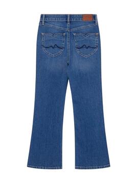 Pantaloni Pepe Jeans Slim Fit Flare Denim per Ragazza