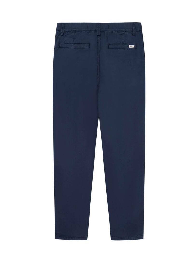 Pantaloni Pepe Jeans The Odore Blu Navy Bambino