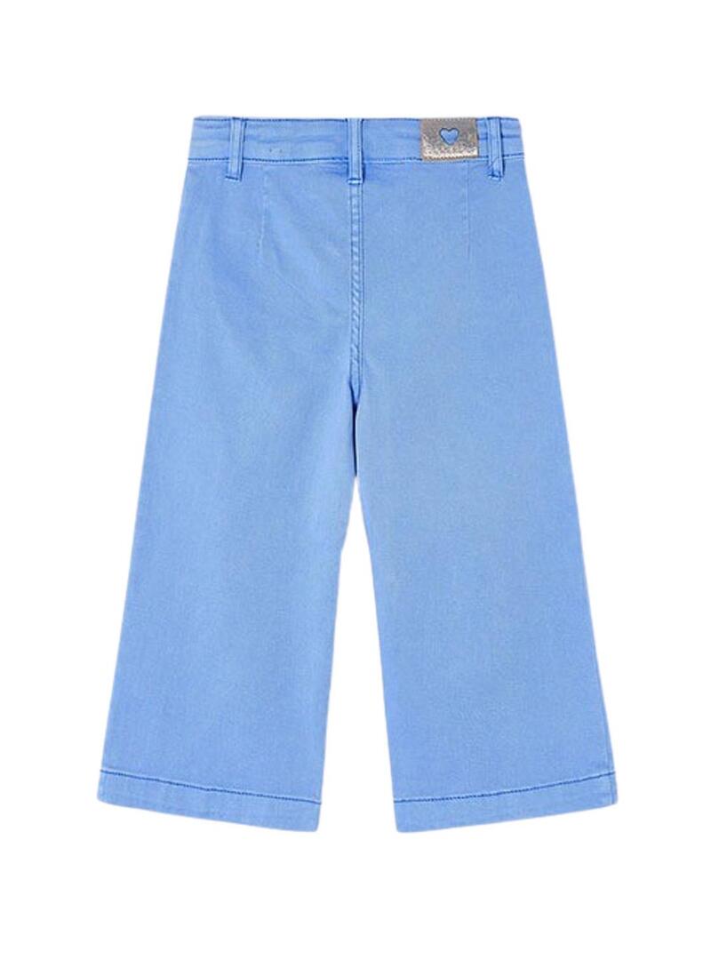 Pantaloni Mayoral Wide Blu per Ragazza