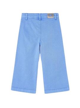 Pantaloni Mayoral Wide Blu per Ragazza