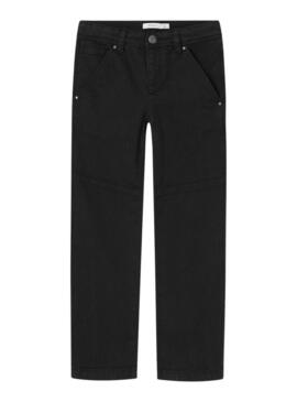 Pantaloni Name It Silas Tapered Nero per Bambino