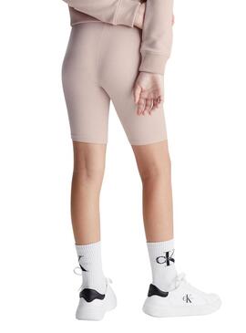 Leggings Calvin Klein Logo Cycling Rosa Ragazza