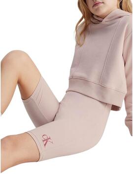 Leggings Calvin Klein Logo Cycling Rosa Ragazza