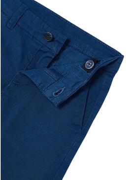 Pantaloni Chino Mayoral Slim Basic Blu per Ragazzo