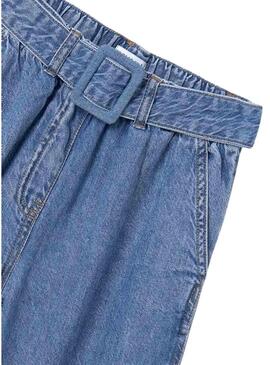 Pantaloni in denim Mayoral fluidi di media lunghezza per ragazze.