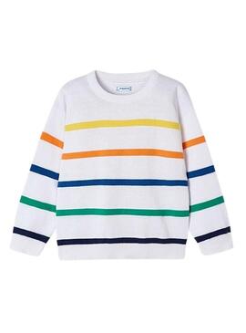 Maglia a righe multicolore Mayoral per bambino