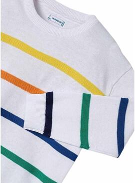 Maglia a righe multicolore Mayoral per bambino