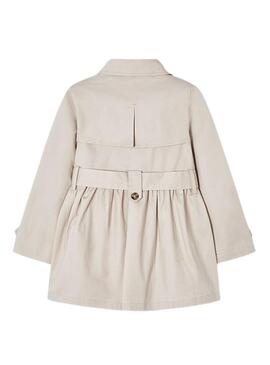 Trench Mayoral Bow beige per ragazze