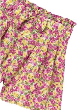 Short Mayoral Flores Multicolor per Ragazza