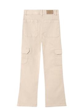 Pantaloni Mayoral Lunghi in Sarga Beige per Ragazza