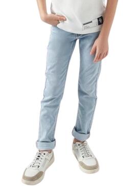 Pantalone in denim Mayoral Soft Denim Jogger chiaro