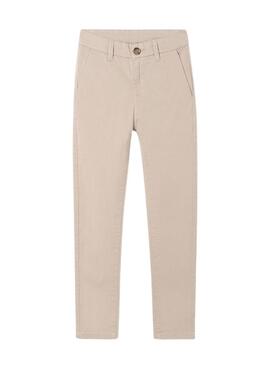 Pantaloni Mayoral Chino Basic Beige per Bambino