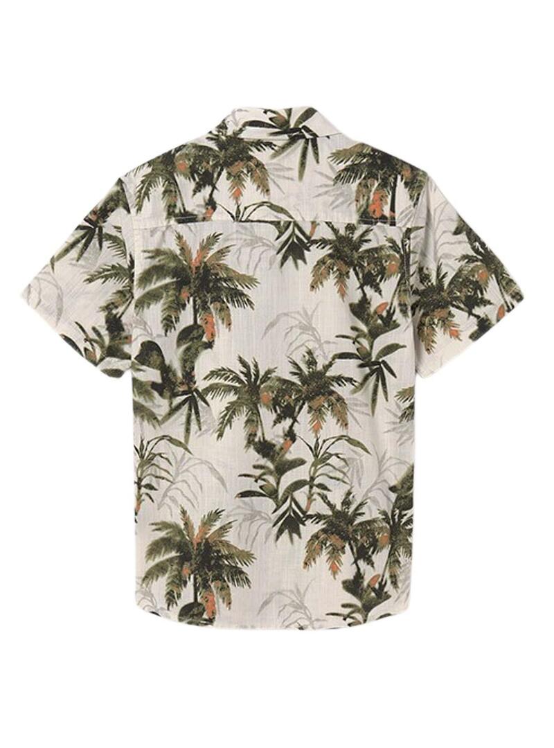 Camicia Mayoral stampata tropicale per bambino