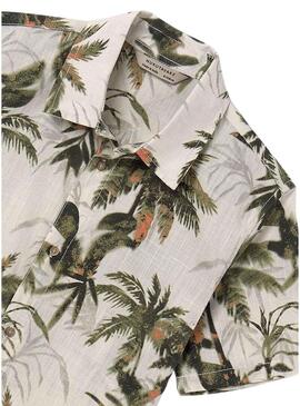 Camicia Mayoral stampata tropicale per bambino