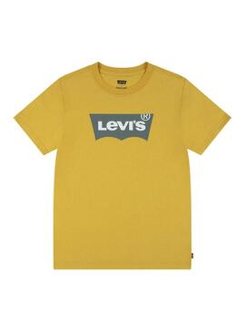 Maglietta Levis Batwing Gialla per Bambino