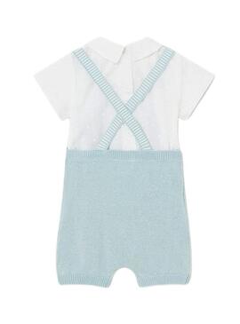 Set Mayoral Salopette Turchese per Bambino