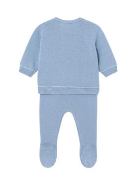 Set Mayoral Ricamato Blu per Bambino