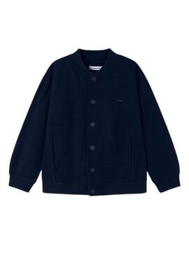 Giacca Mayoral in pile blu navy per bambino