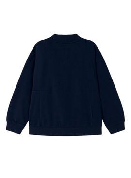 Giacca Mayoral in pile blu navy per bambino