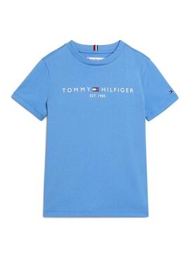 Maglietta Tommy Hilfiger Essential Blu per Bambino