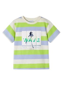 Maglietta Mayoral Wave Verde Per Bambino